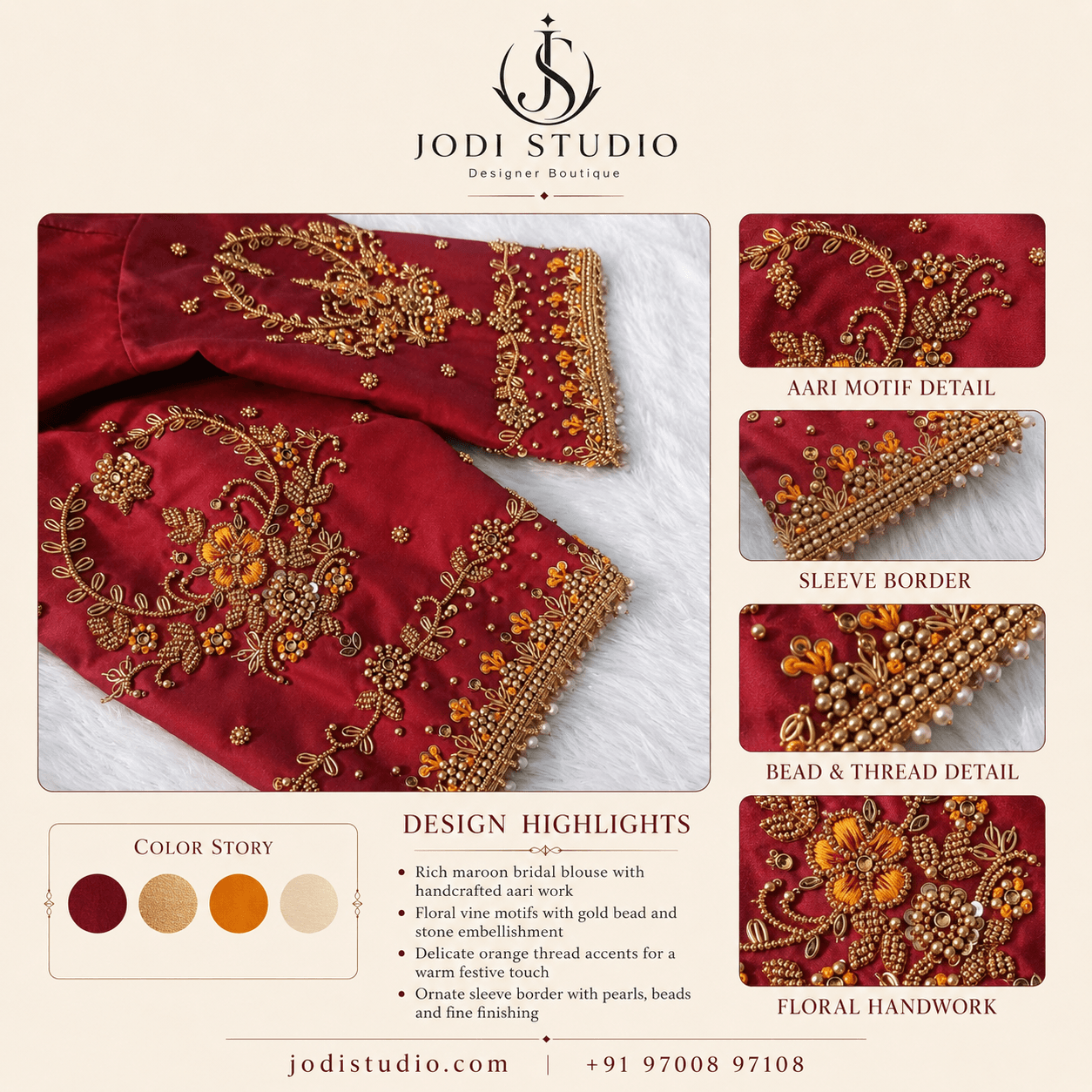 Elegant Maroon Blouse