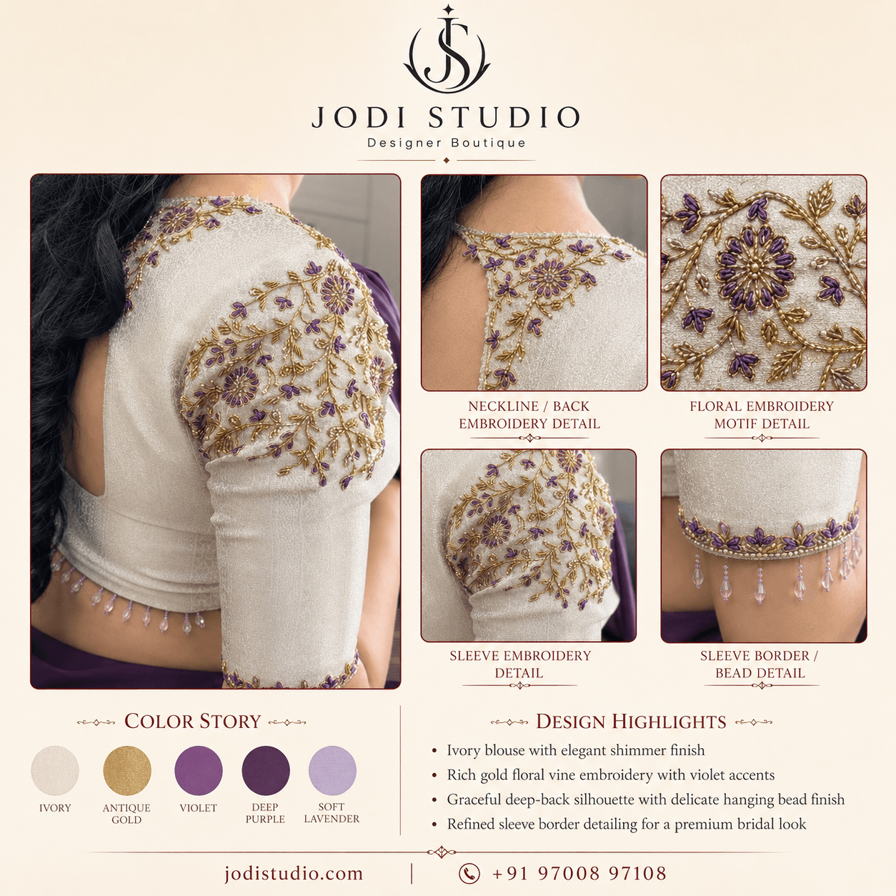 Ivory Elegance Blouse