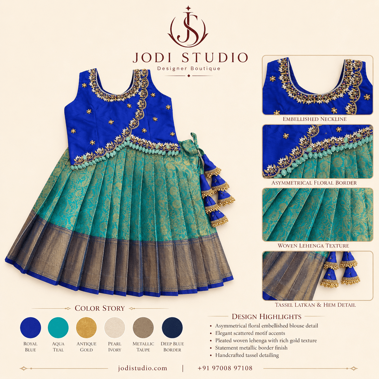 Regal Blue Lehenga