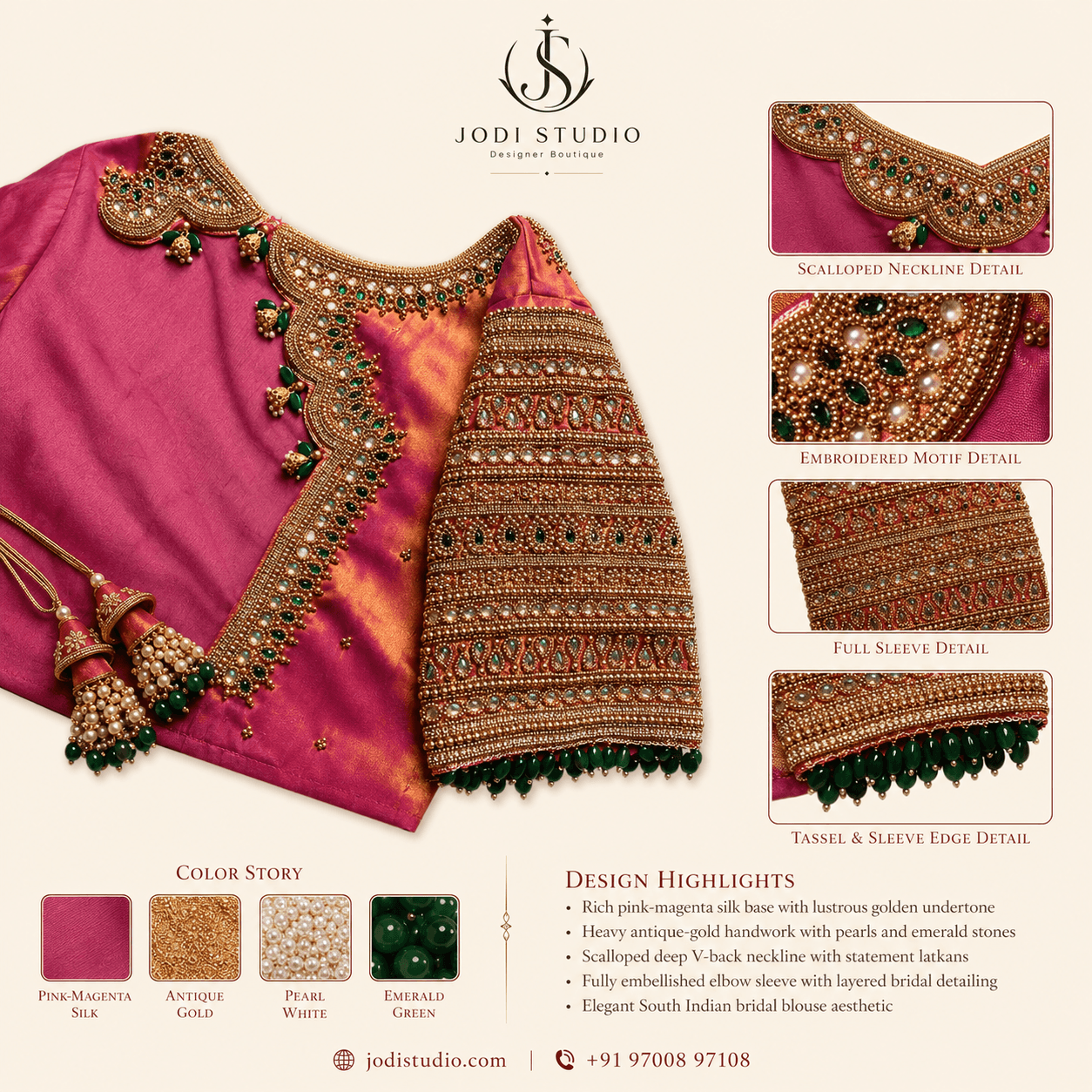 Regal Pink-Magenta Saree