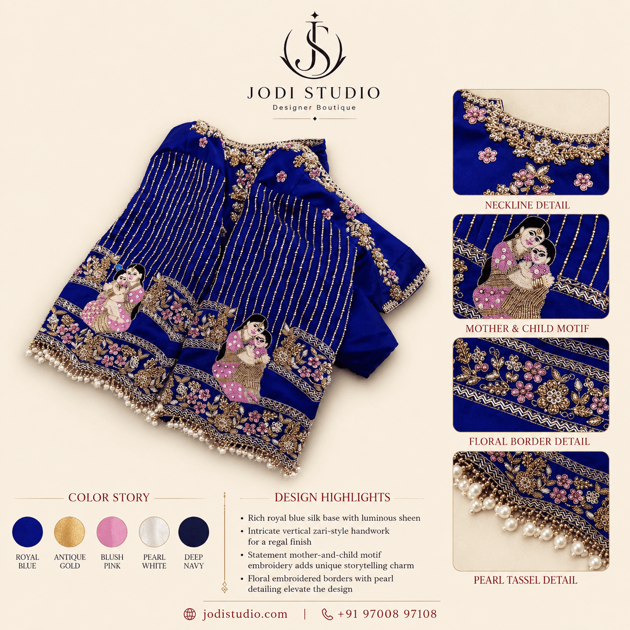 Regal Royal Blue Saree