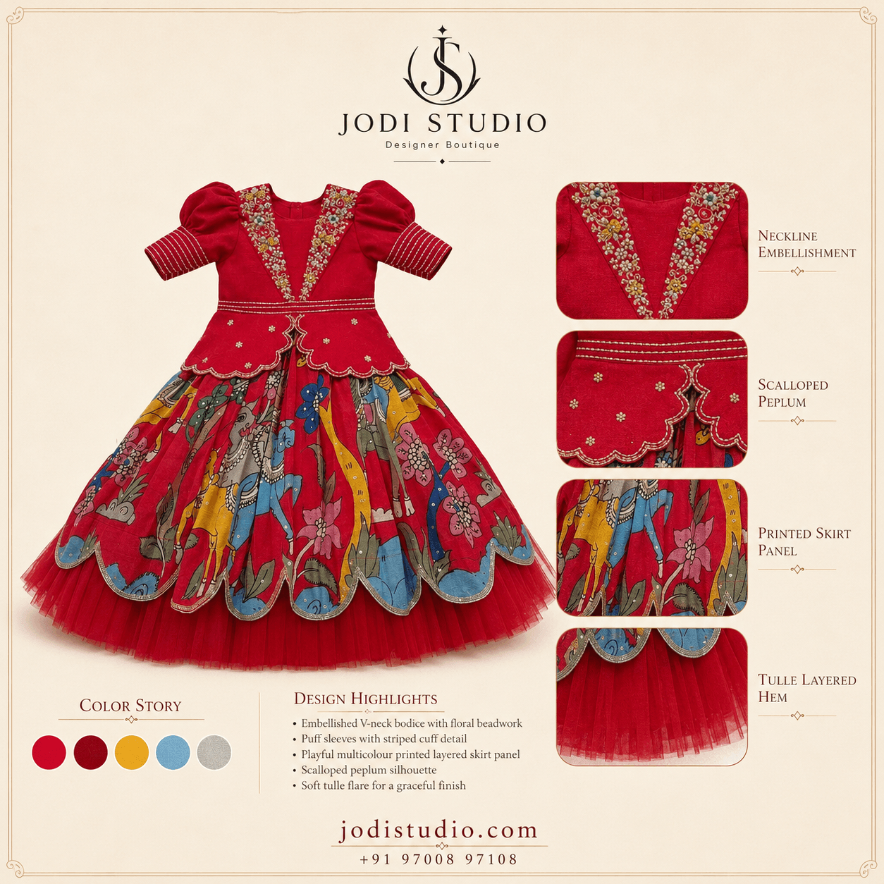 Whimsical Scarlet Ensemble
