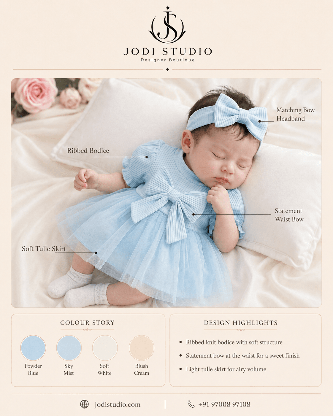 Charming Baby Blue Ensemble