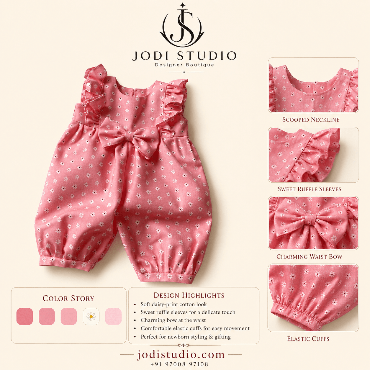 Charming Pink Romper