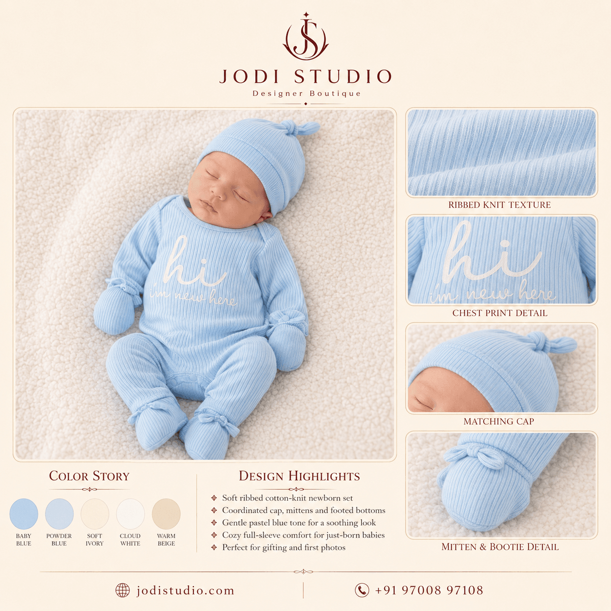Cozy Baby Blue Ensemble