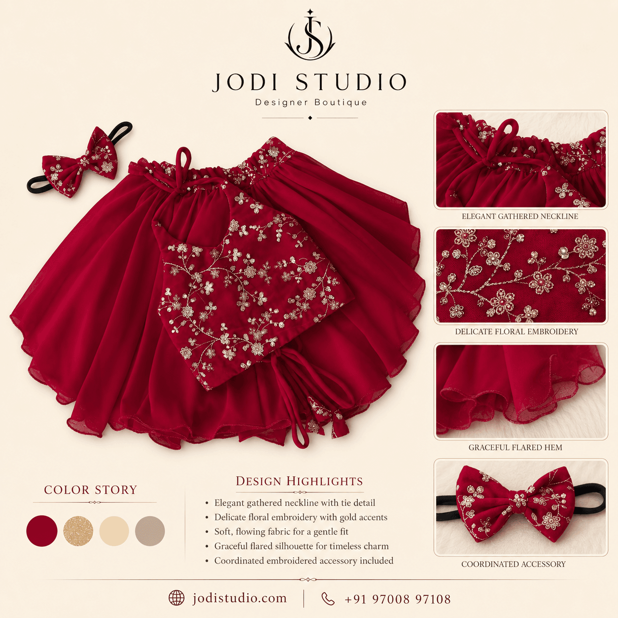 Elegant Floral Ensemble