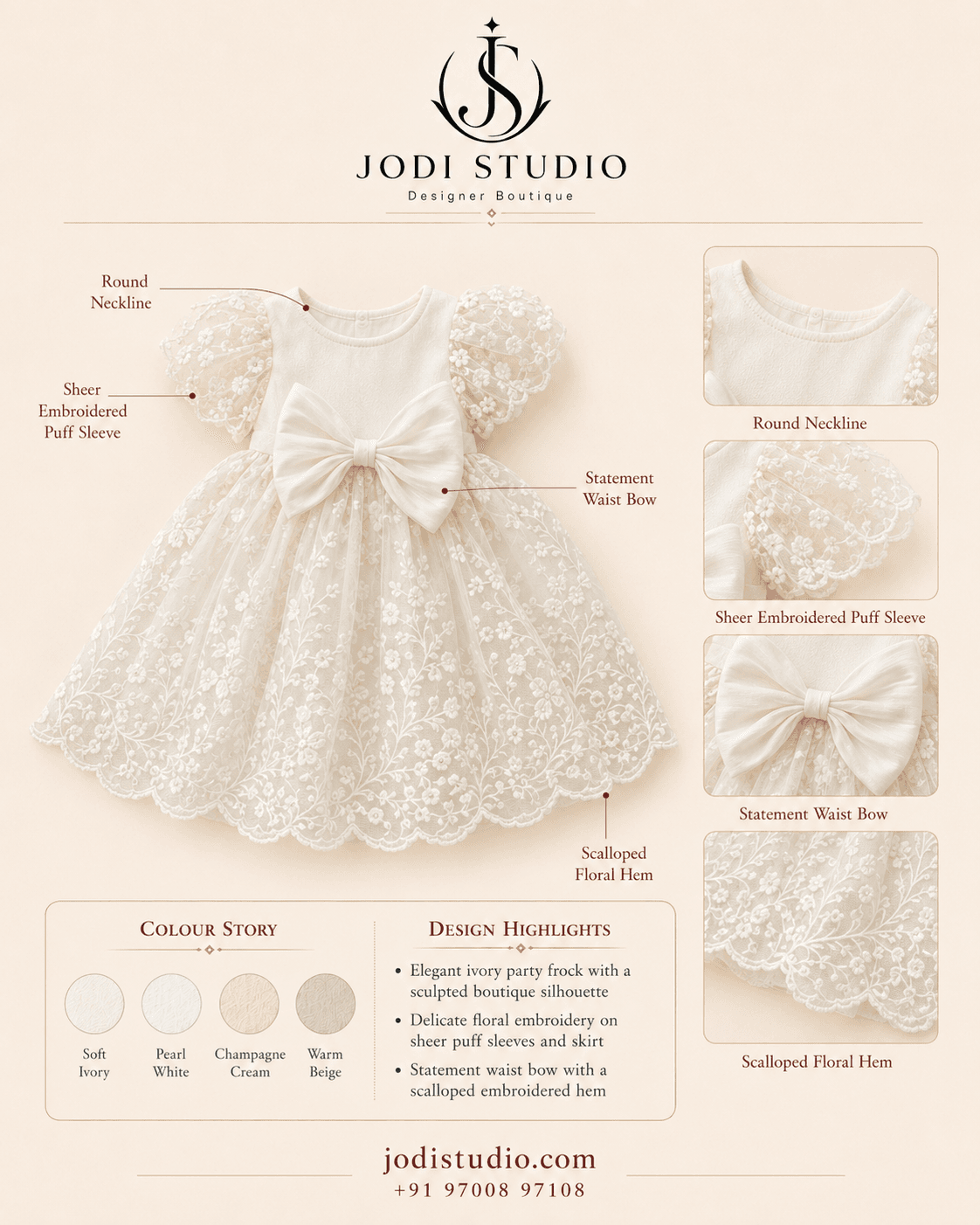 Elegant Floral Party Dress